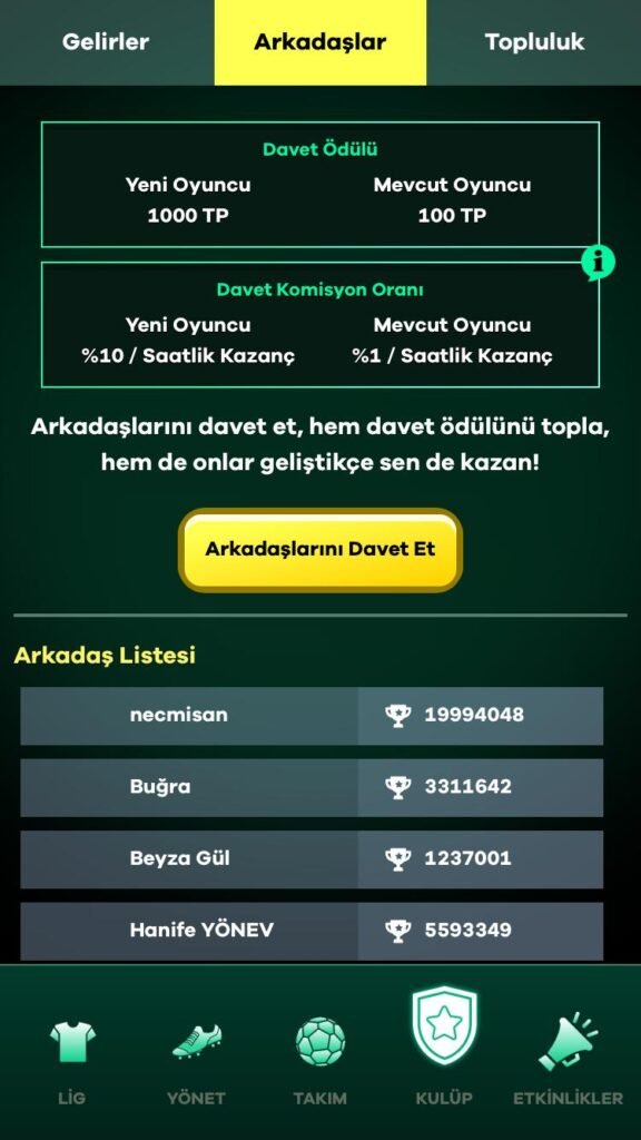 efsane baskan davet linki resmi
