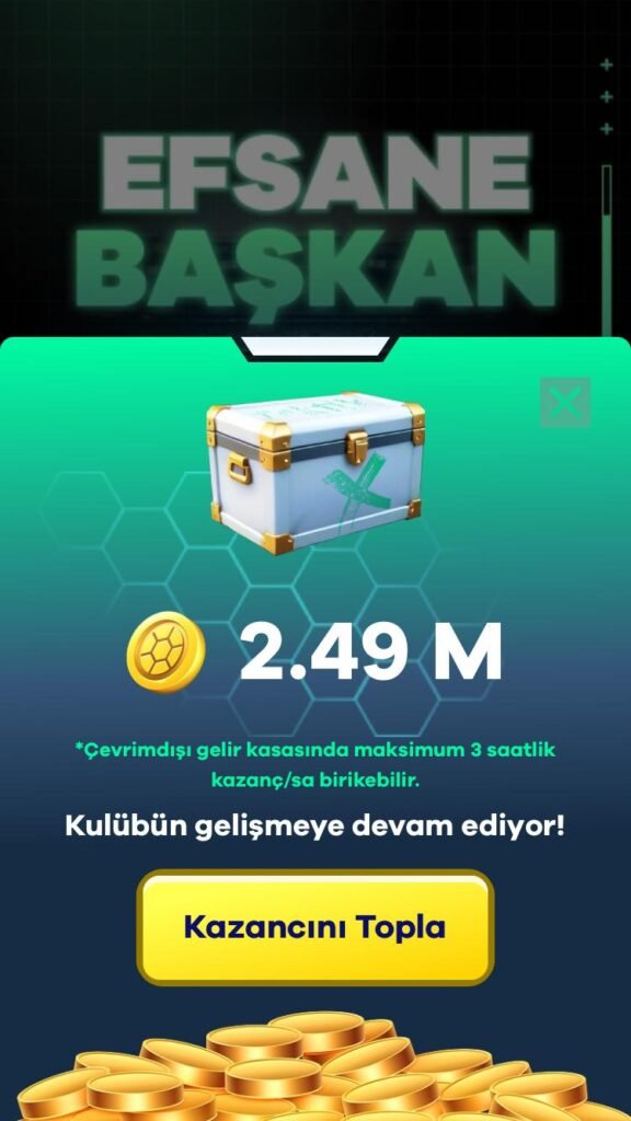 efsane baskan kulup kazanci resmi