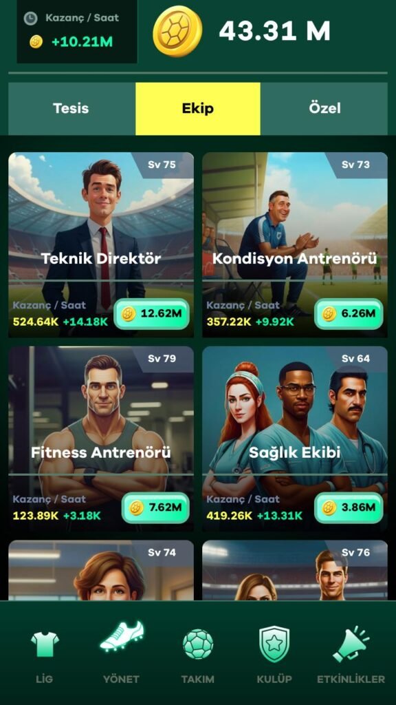 efsane baskan kulup yonetimi resmi