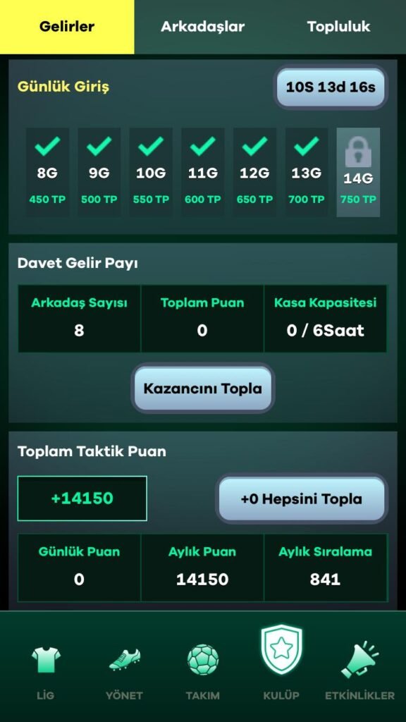 efsane baskan taktik puan resmi