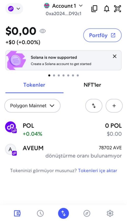 Aveum Network 6 Aveum token cüzdan aktarımları başladı resmi