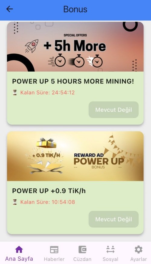 tikcoin kazım hızı artırma resmi