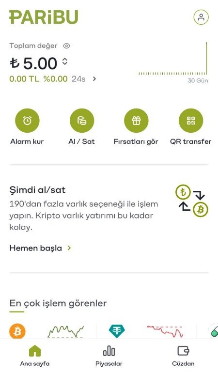 Efsane Başkan Davet Kodu 12 paribu kripto borsası uygulama resmi